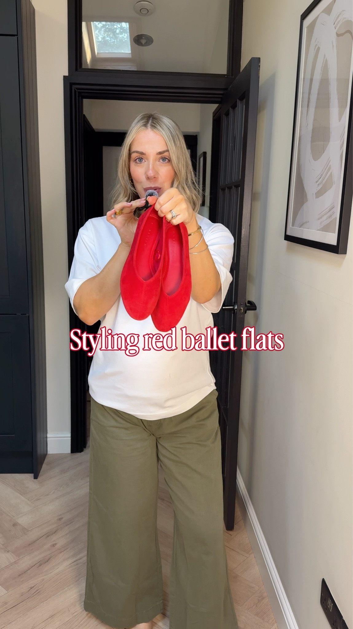 Styling red suede ballet flats ❤️

#LTKmaternity #LTKspring #LTKstyletip