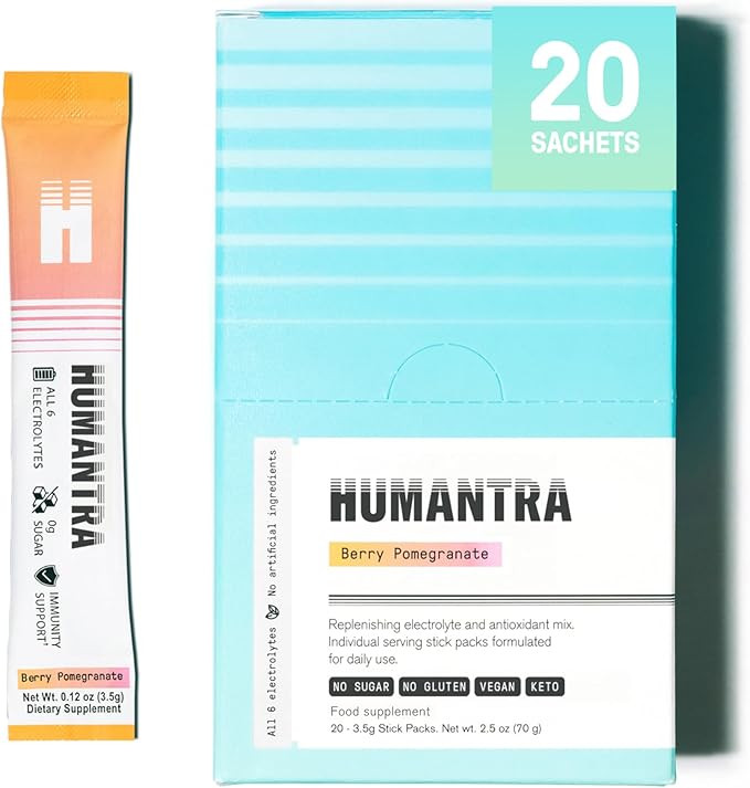 Humantra Hydration Packets | Zero Calorie, Zero Sugar Electrolyte Hydration Multiplier w/Essentia... | Amazon (UK)