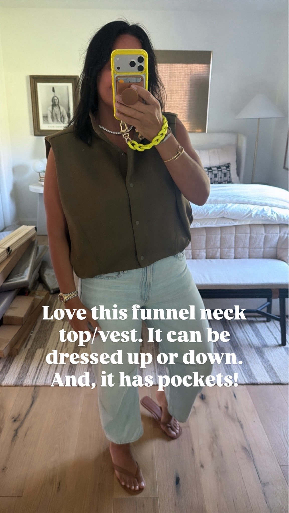 Top size medium, pants size 29 (I’m a curvy size 8), sandals fit tts.

#LTKootd #LTKMidsize #LTKOver40