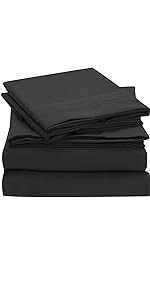 Mellanni Extra Deep Pocket King Size Sheets - Hotel Luxury 1800 Bedding Sheets & Pillowcases - Ex... | Amazon (US)