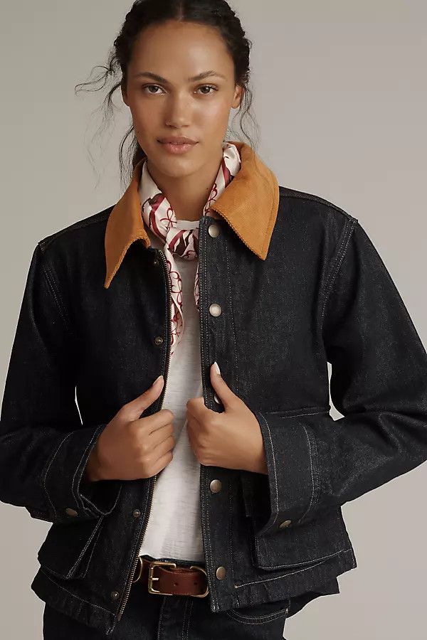 Denim Swingy Jacket | Anthropologie (US)