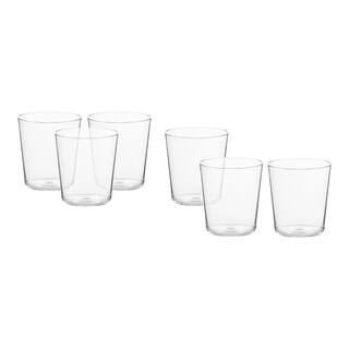 Modern Short Acrylic Drink Tumbler - 16 oz. (Set of 6) | The Home Depot