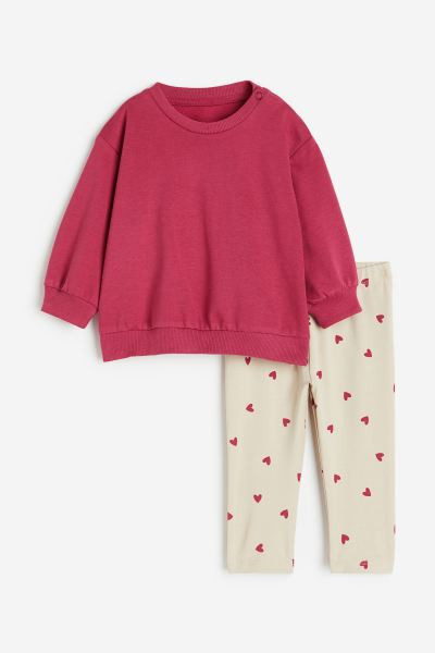 2-piece Sweatshirt and Leggings Set | H&M (US + CA)