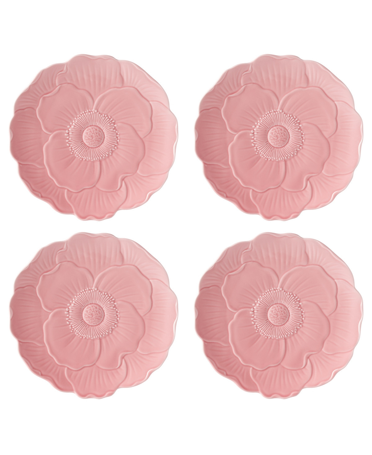 Lenox Butterfly Meadow Floral Accent Plates, Set of 4 - Pink | Macy's