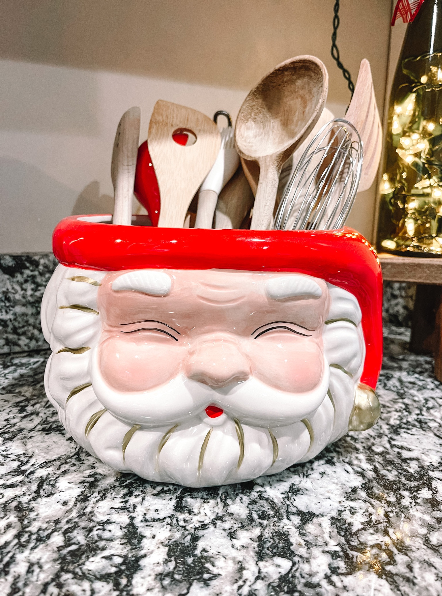 A classic Santa punch bowl that I’ve repurposed this year in my kitchen.  

#LTKhome #LTKHoliday #LTKGiftGuide