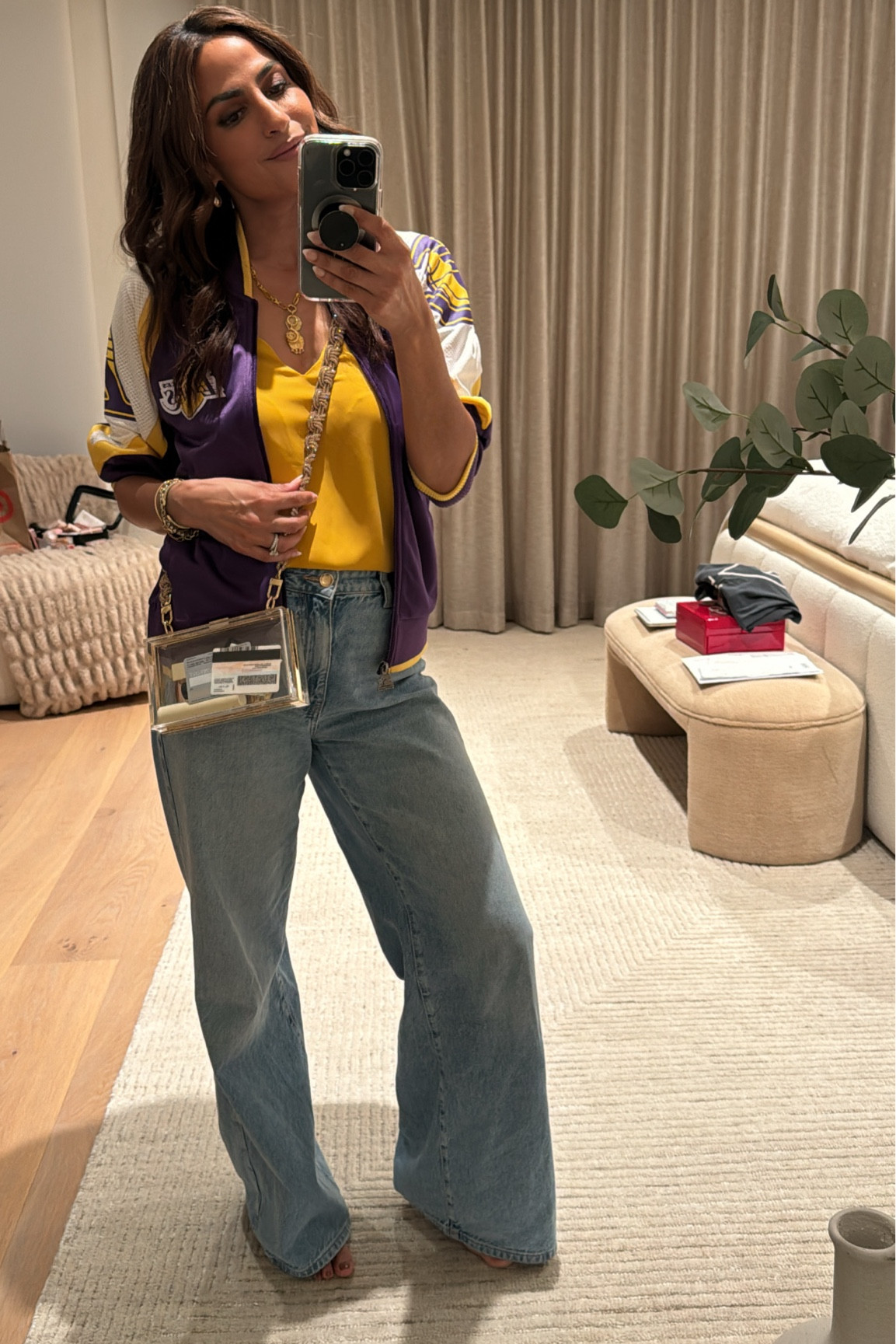 Lakers jacket perf as a light layer 

#LTKStyleTip #LTKFindsUnder100