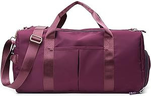 Small Gym Bag for Women and Men, Workout Bag for Sports and Weekend Getaway, Waterproof Dufflebag... | Amazon (US)