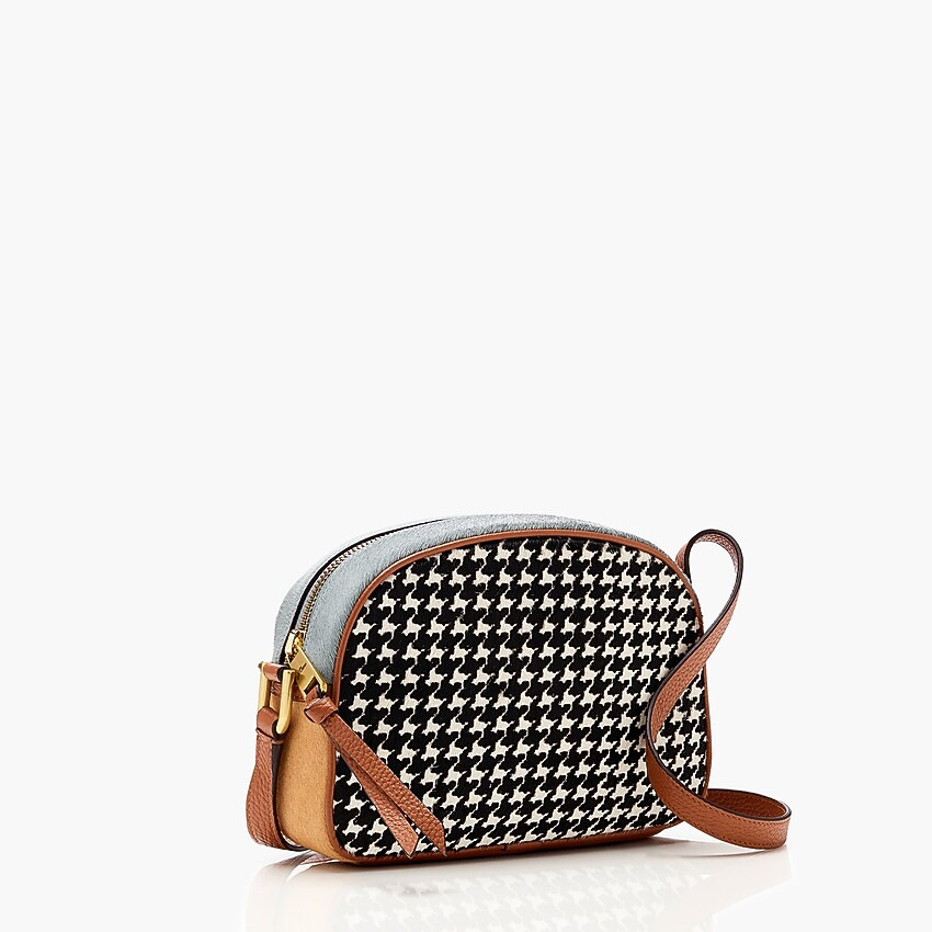 Devon camera bag in houndstooth | J. Crew US