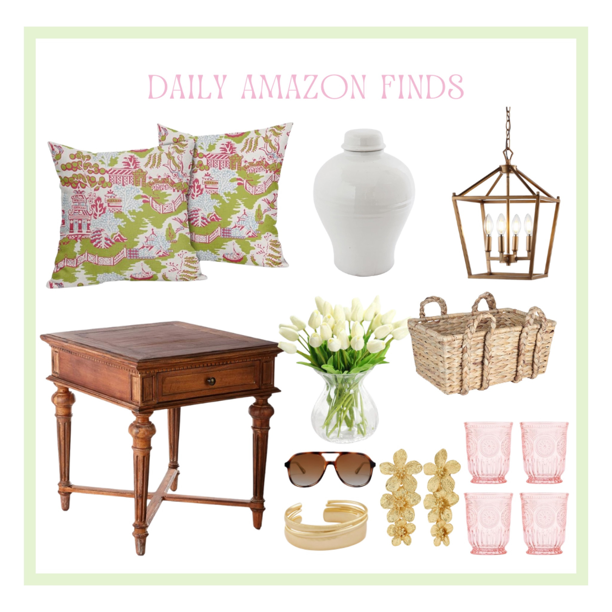 Daily Amazon Finds✨


Sororitygirlsocials, Amazon, Amazon finds, Amazon home finds, Amazon accessories, grandmillenial home, pillow covers, college home, home tour, home finds, home decor, bar cart, preppy home, home furniture, Amazon favorites, blue and white home finds, women’s accessories

#LTKhome #LTKMostLoved #LTKSeasonal