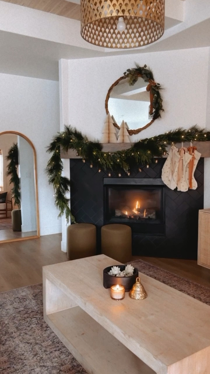 Psa! The good  Garland sells out in October every year! All of mine is back in stock now! I use 3 Norfolk pine + 2 Target + 1 bell garland

#LTKhome #LTKHoliday #LTKSeasonal