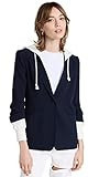 Cinq à Sept Women's Hooded Khloe Blazer, Navy/Ivory, 8 | Amazon (US)