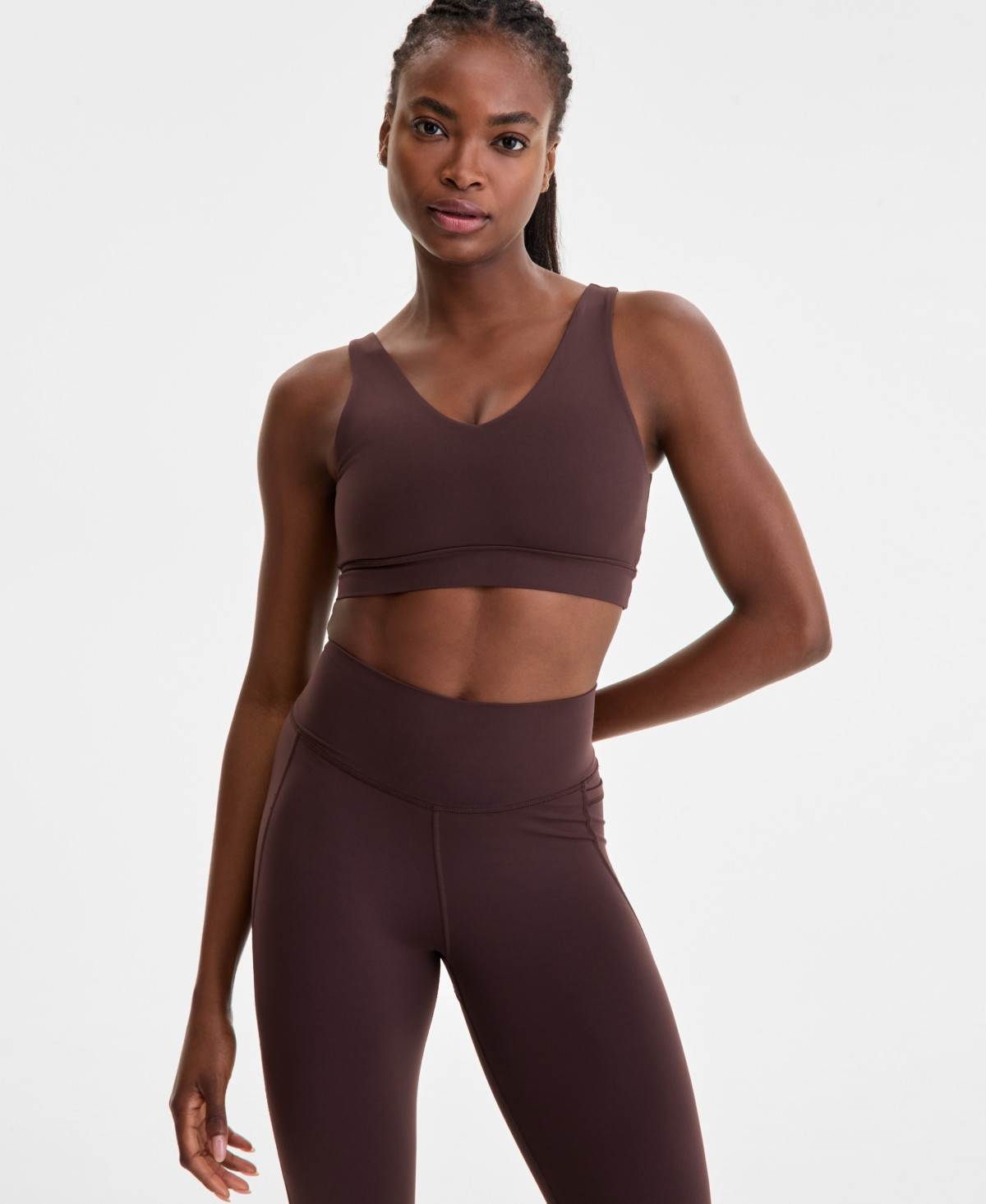 Sweaty Betty Women's Ultimate Yoga Low-Impact Sports Bra - Sable Brown | Macy's