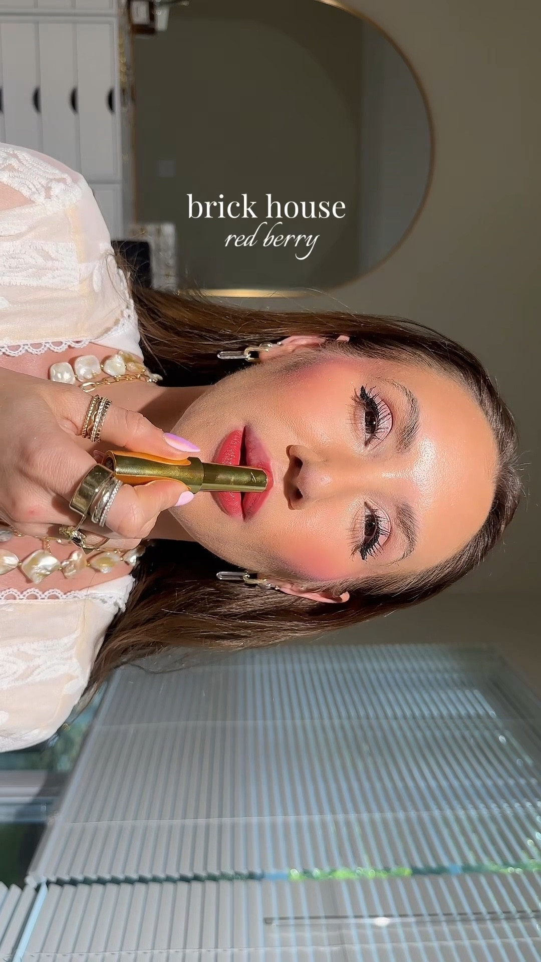 The perfect everyday red lippie with the Laura Geller jelly lip balm in shade brick house #lipbalm #tintedlipbalm #lippies #makeup #lipproducts

#LTKBeauty #LTKSaleAlert #LTKFindsUnder50