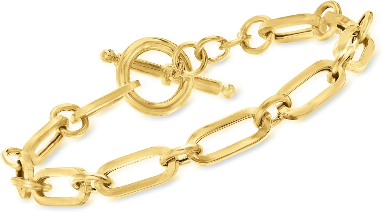 Ross-Simons Toggle Paperclip Link Bracelet | Amazon (US)