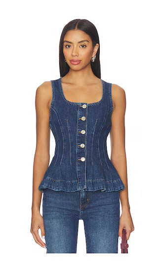 ALIGNE Valentina Top in Blue. - size 2 | Revolve Clothing (Global)
