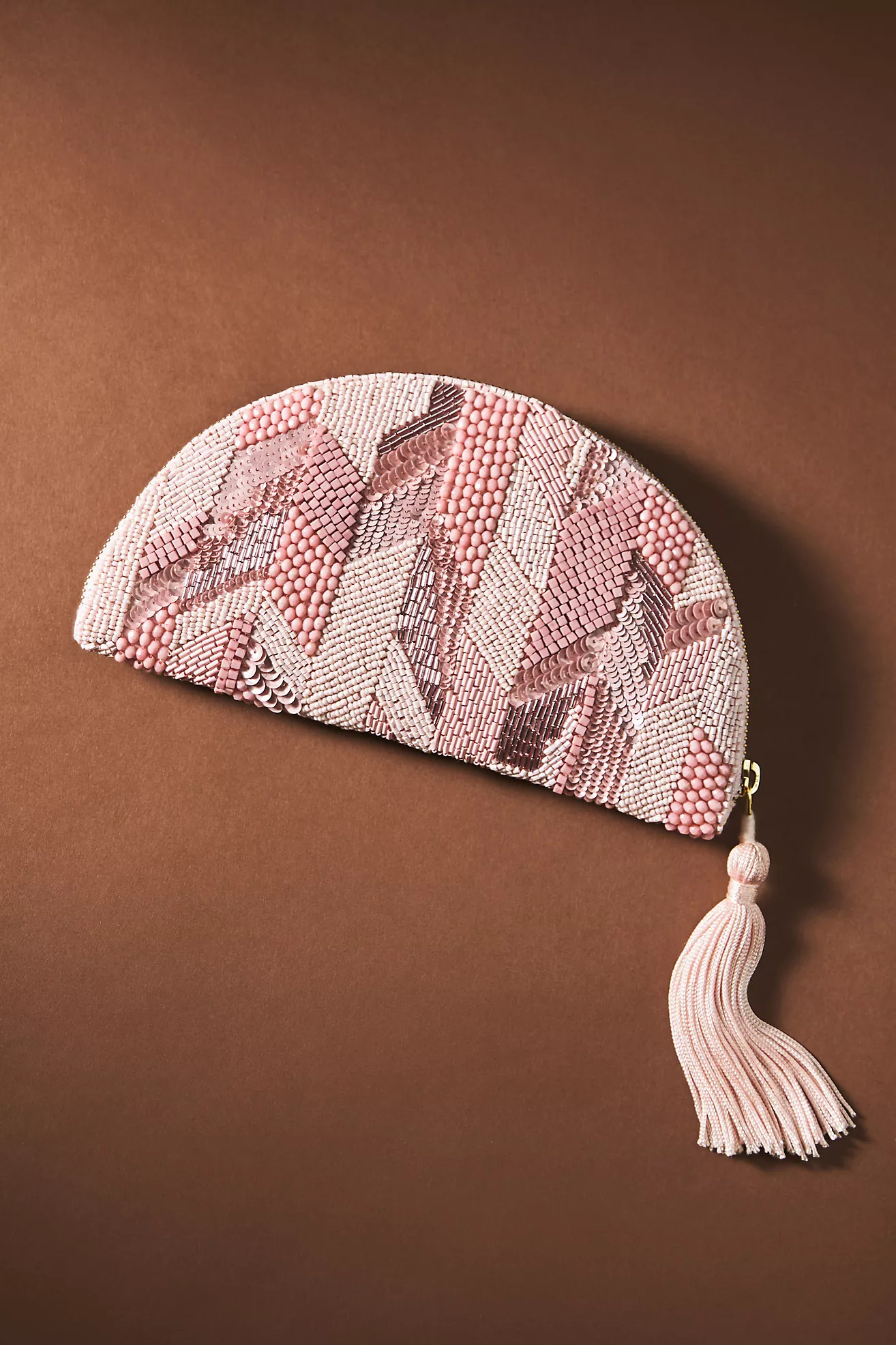 Half-Moon Sequin Clutch | Anthropologie (US)