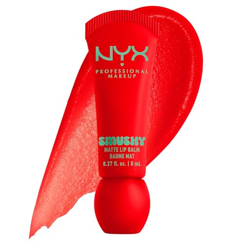 NYX PROFESSIONAL MAKEUP Smushy Matte Lip Balm, Tinted Lip Moisturizer with Soft, Matte Finish - Soft Sorbet (Orange) | Amazon (US)