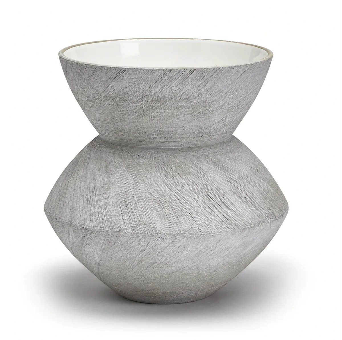 White Scratch Vase | Megan Molten