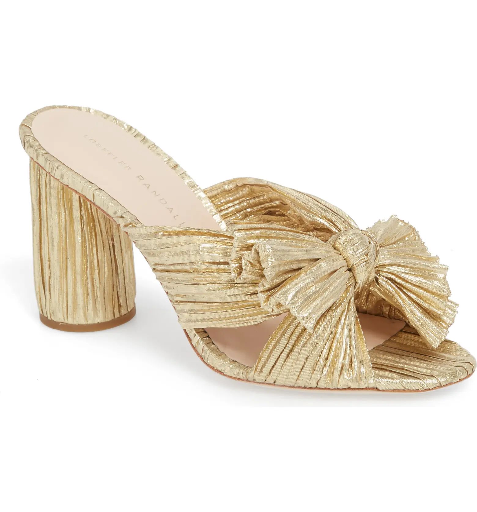 Penny Knotted Lamé Sandal | Nordstrom