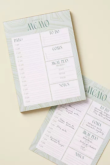 On The Agenda Memo Notepad | Anthropologie (US)