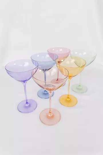 Estelle Colored Glass Martini Set | Anthropologie (US)