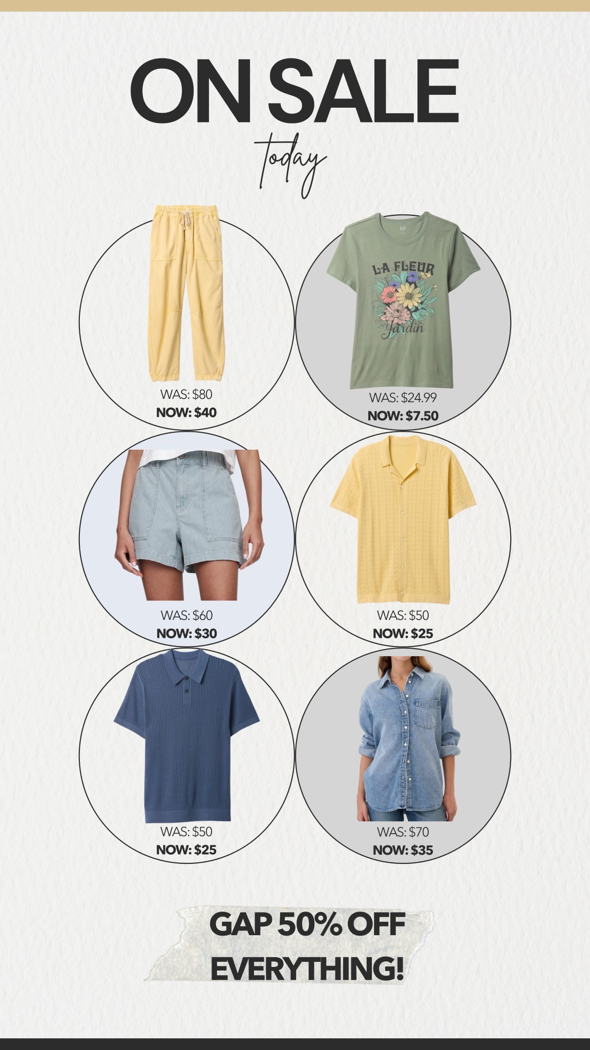 Gap 50% off everything!

#LTKFamily #LTKSeasonal #LTKSaleAlert