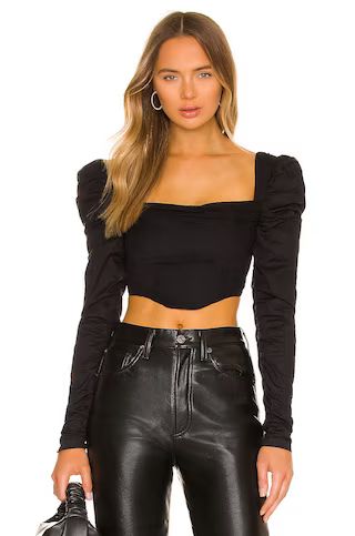 h:ours Mona Top in Black from Revolve.com | Revolve Clothing (Global)