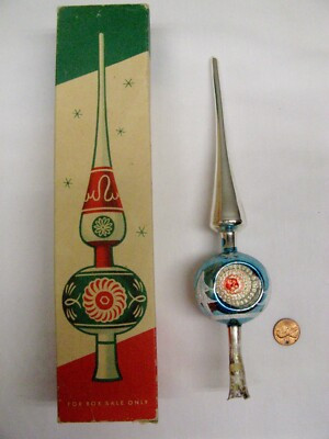 vintage SHINY BRITE Christmas Tree Topper - original box -  | eBay | eBay US
