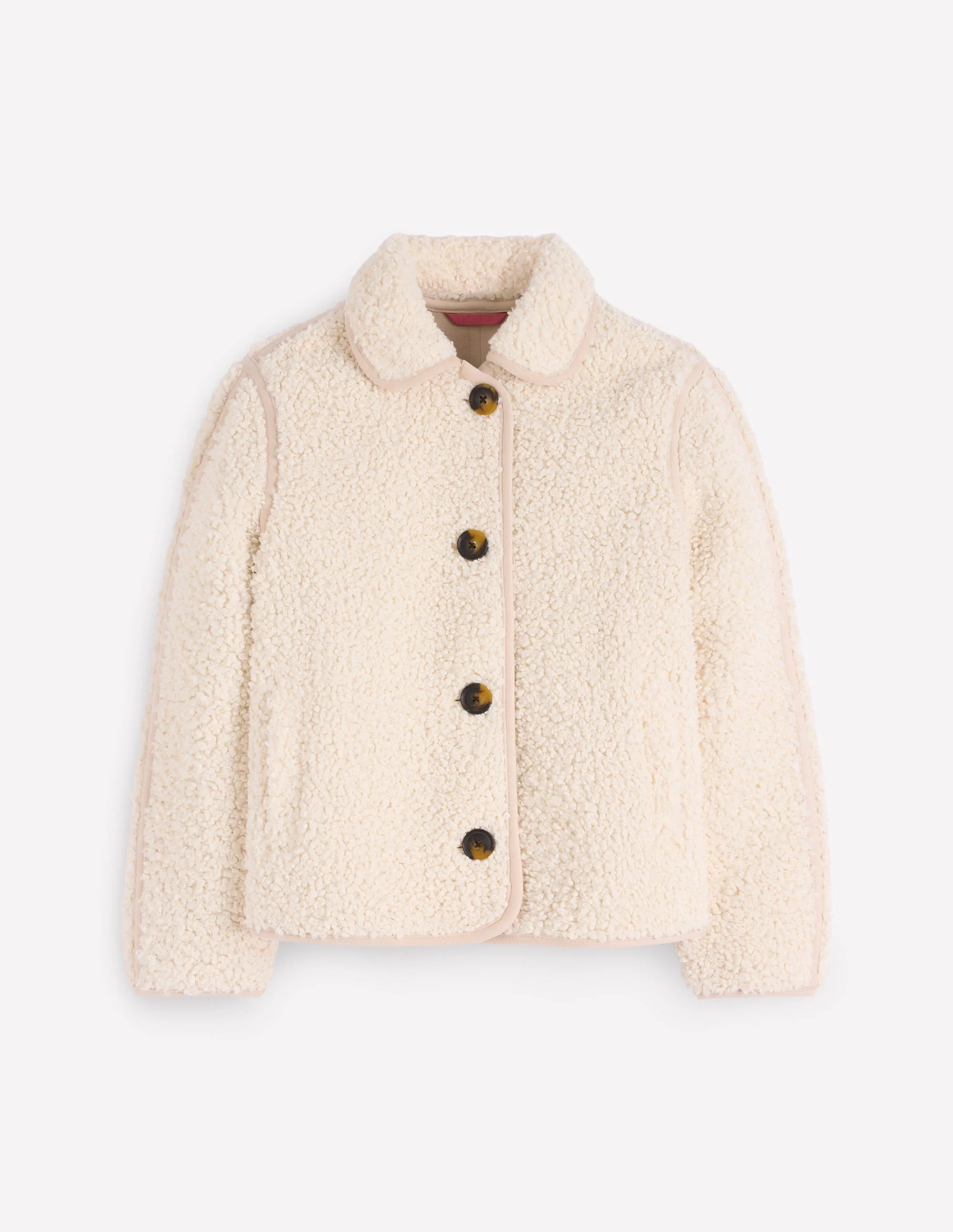 Borg Jacket-Curly Natural Borg | Boden UK