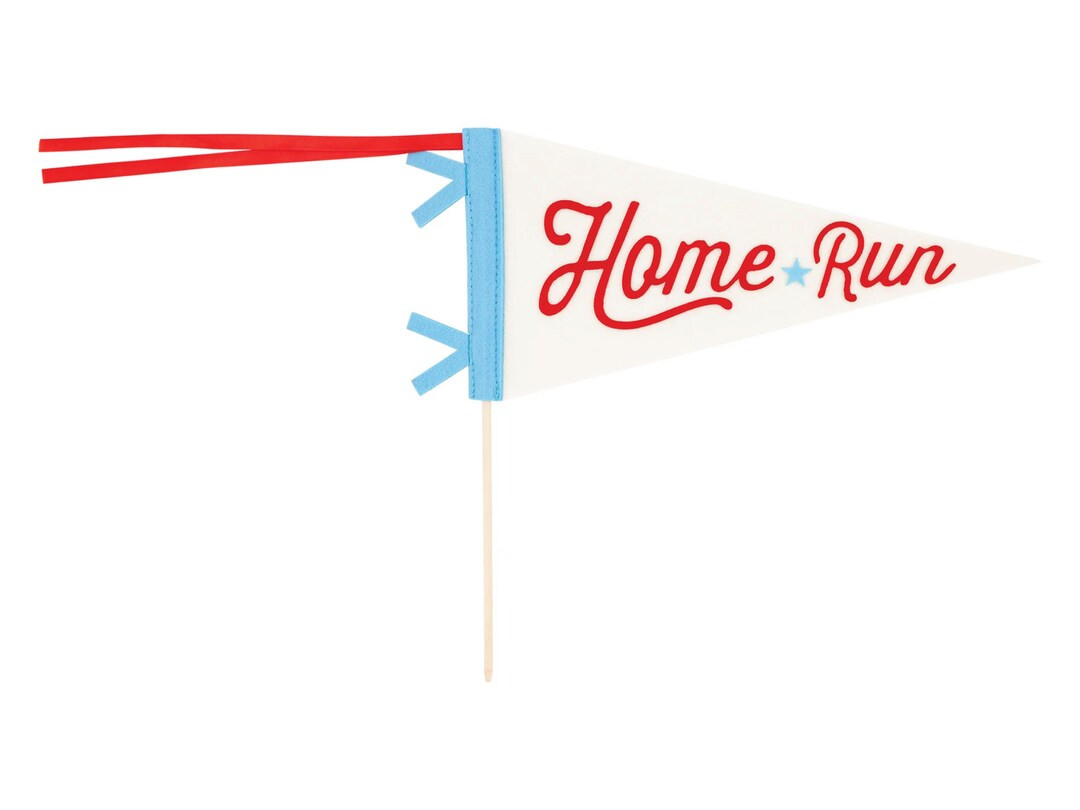 Home Run Felt Pennant Flag Rookie of the Year Baseball Birthday Baseball Baby Shower Baseball Pen... | Etsy (US)