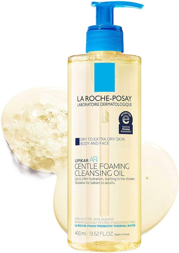 La Roche-Posay Lipikar AP+ Gentle Foaming Cleansing Oil, Gentle Oil Cleanser for Face and Body Fo... | Amazon (US)