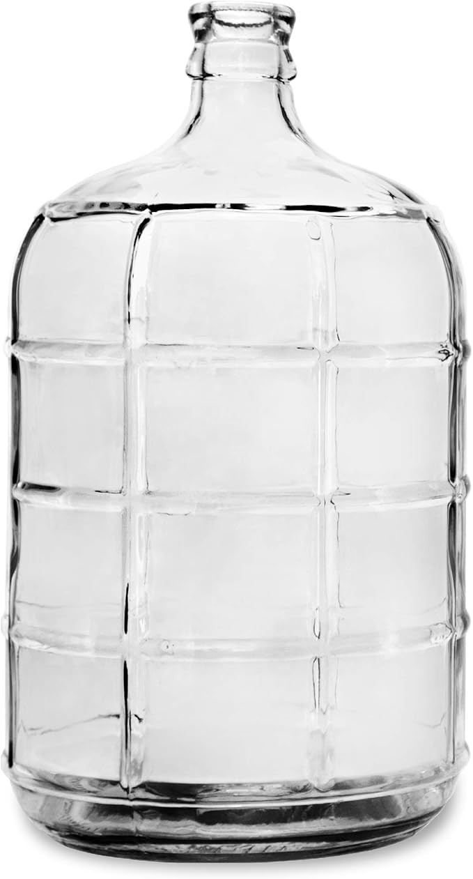 Geo Sports Bottles 3 Gallon Round Glass Carboy Fits 30mm Cork Finish or 55mm Push Cap Home Brew | Amazon (US)