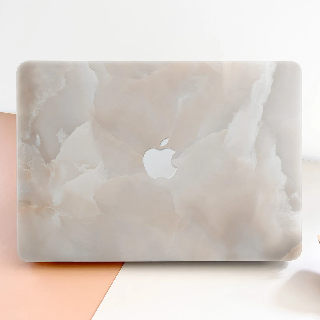 White Beige Marble Texture MacBook Hard Case for MacBook Air - Etsy Canada | Etsy (CAD)