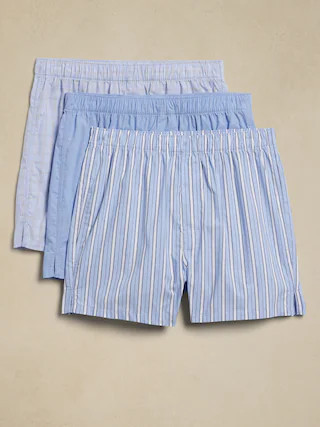 Cotton Boxers (3 Pack) | Banana Republic Factory