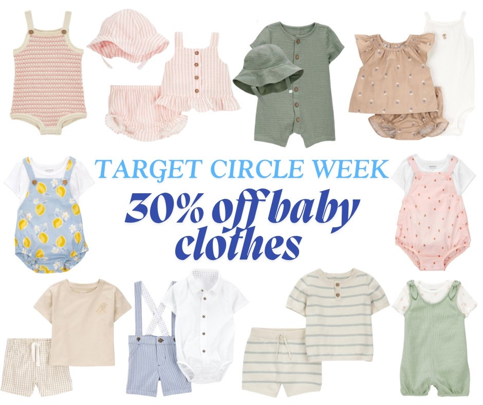 🎯Target Circle Week!!! 30% off baby clothes!!! I found so many items for my baby, some outfits as low as just $5!!! 

#LTKFindsUnder50 #LTKSaleAlert #LTKBaby