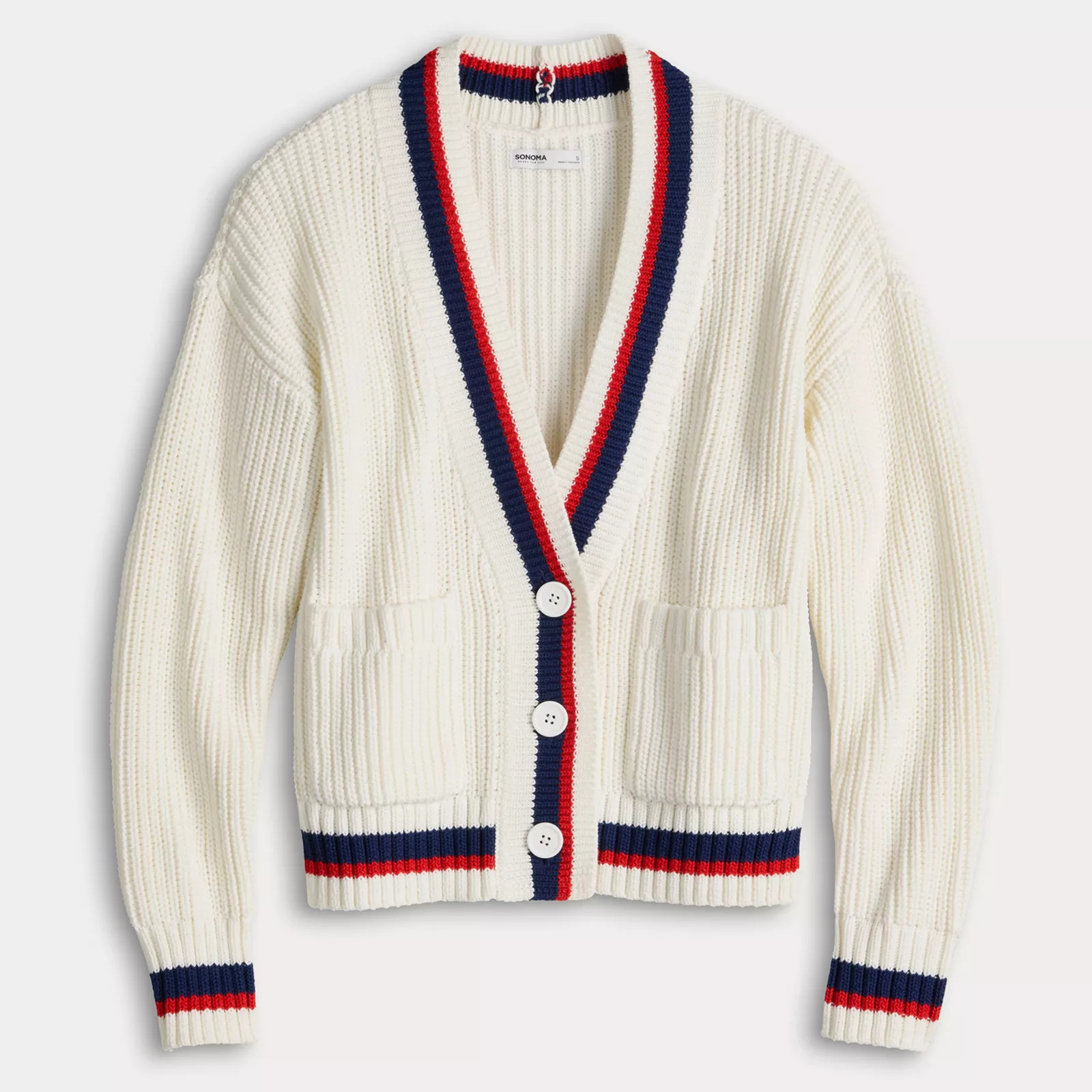 Women's Sonoma Goods For Life® Button-Front Pocket Cardigan | Kohl's