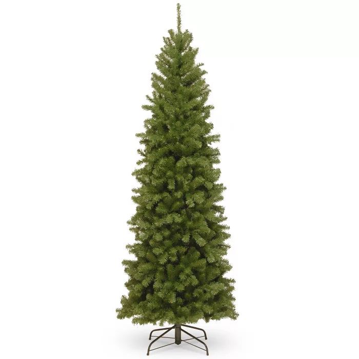 7ft National Christmas Tree Company North Valley Spruce Pencil Slim Artificial Christmas Tree | Target