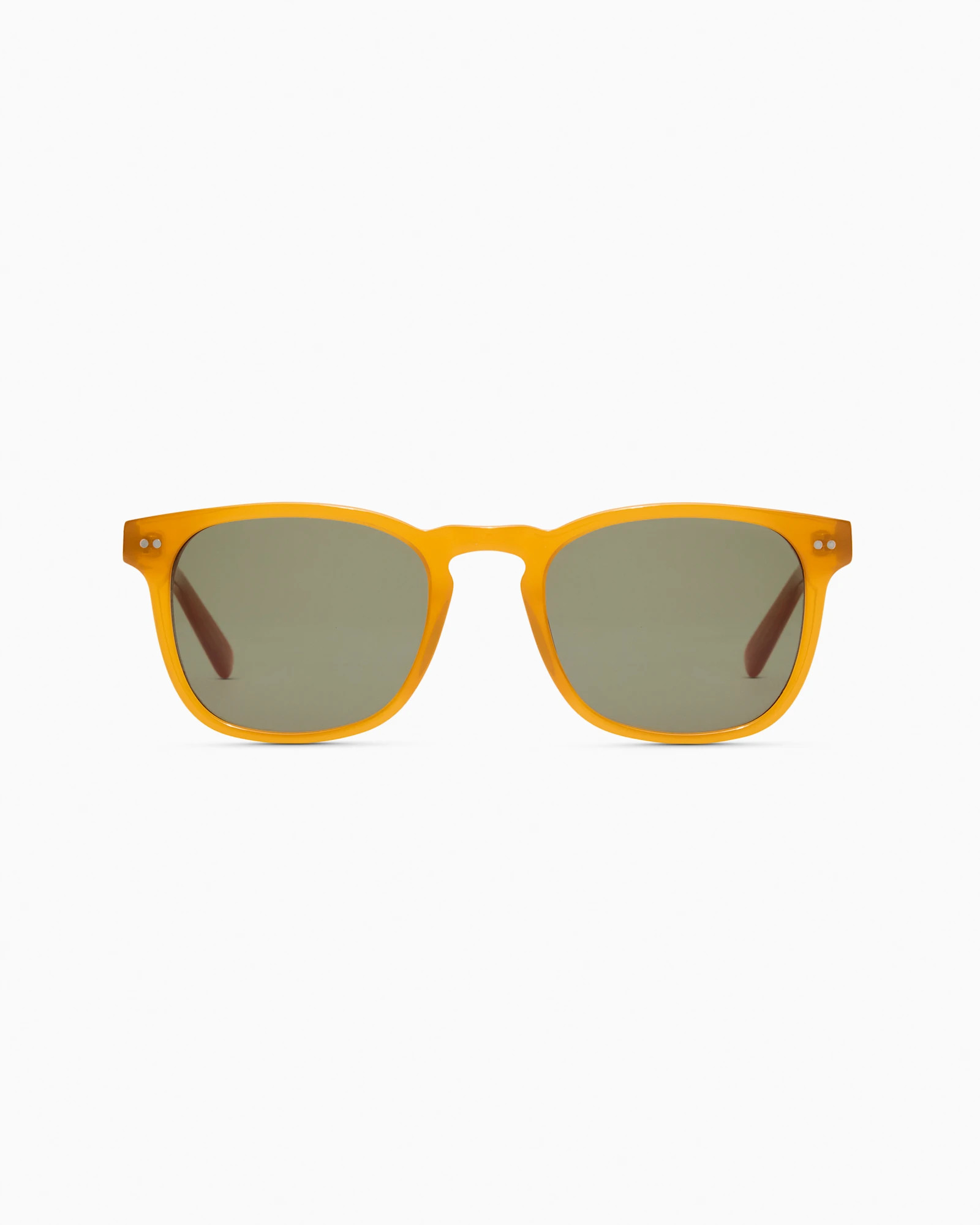 Boston Polarized Acetate Sunglasses in Honey with Green lens | Quince