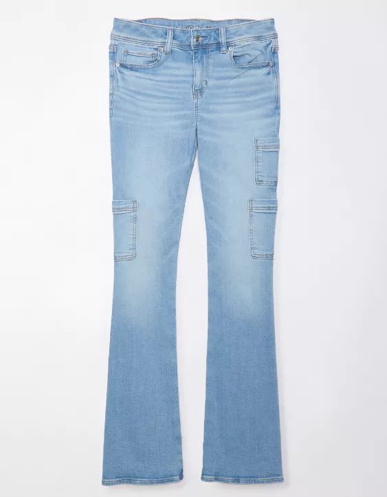 AE Stretch Low-Rise Kick Bootcut Jean | American Eagle Outfitters (US & CA)