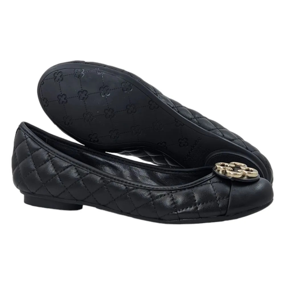 Sapatilha Catherine Couro Matelassê Preto | Capodarte (BR)
