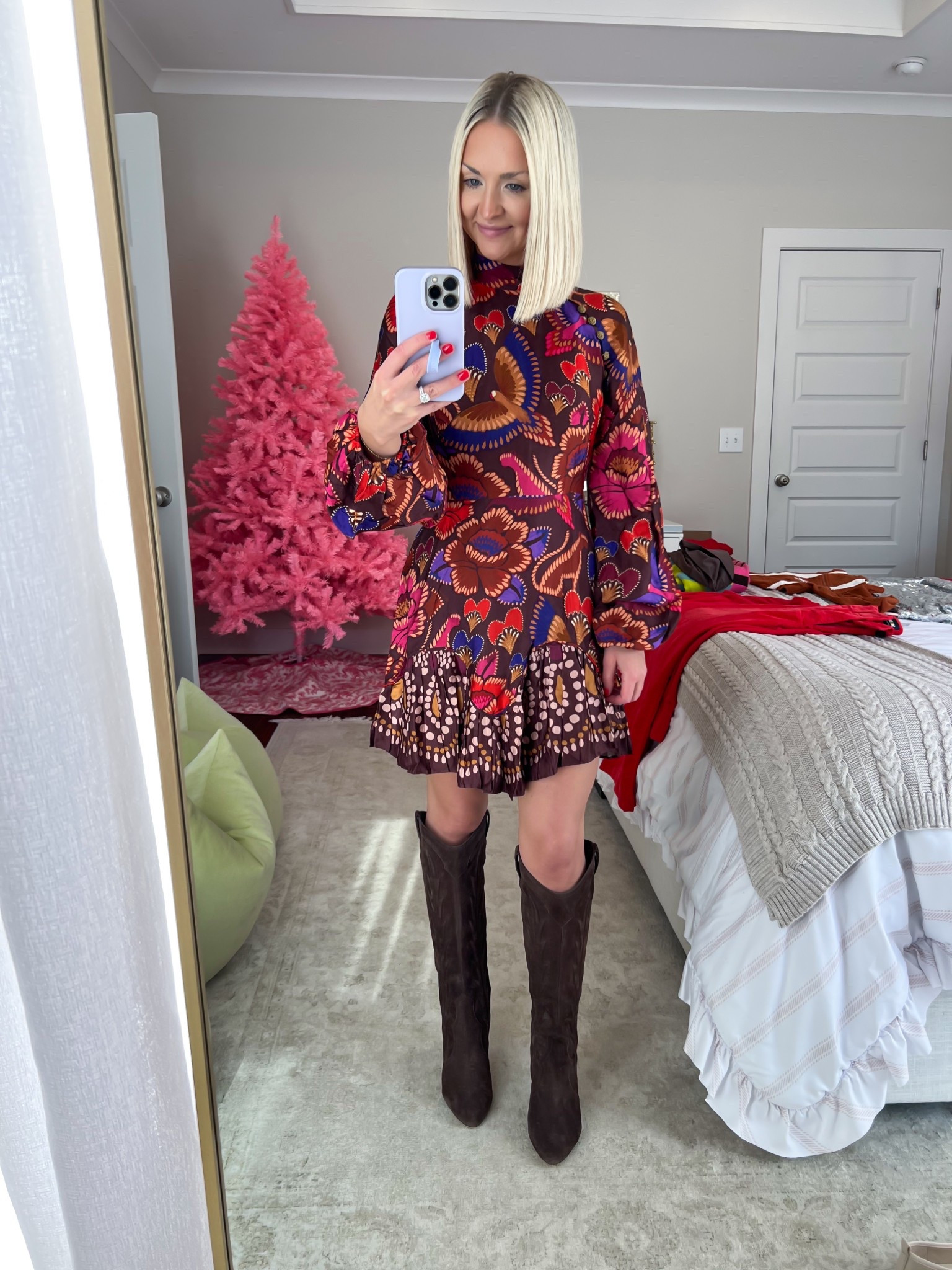 Brown bright flora long sleeve mini dress - 50% OFF!!!
Size: XS 

#LTKHoliday #LTKPetite #LTKCyberWeek