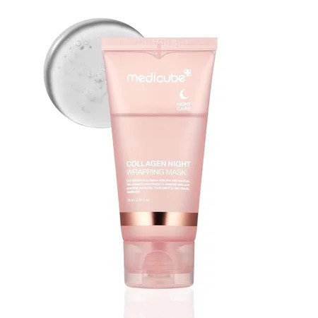 Medicube Collagen Face Mask - Elasticity & Hydration Care Reduces Sagging & Dullness - Hydrolyzed Collagen for Glowing Skin - Korean Skin Care 2.53 fl.oz | Walmart (US)