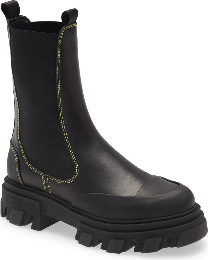 Calf Leather Mid Chelsea Boot | Nordstrom