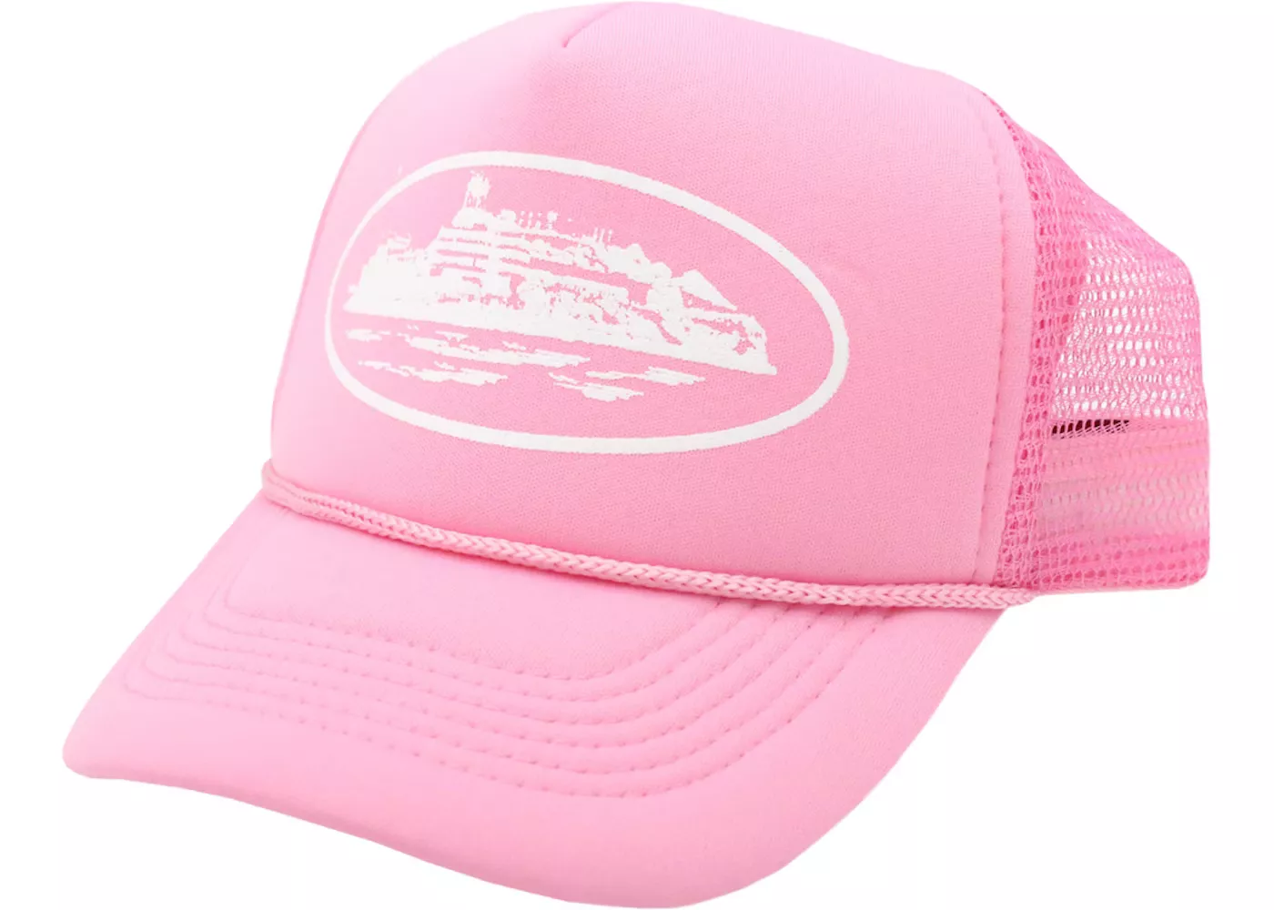 Corteiz Alcatraz Trucker Hat Pink curated on LTK