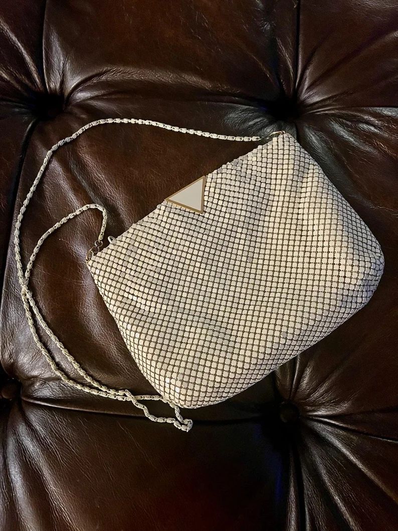 Vintage BUENO Mesh Metal Purse - Etsy | Etsy (US)