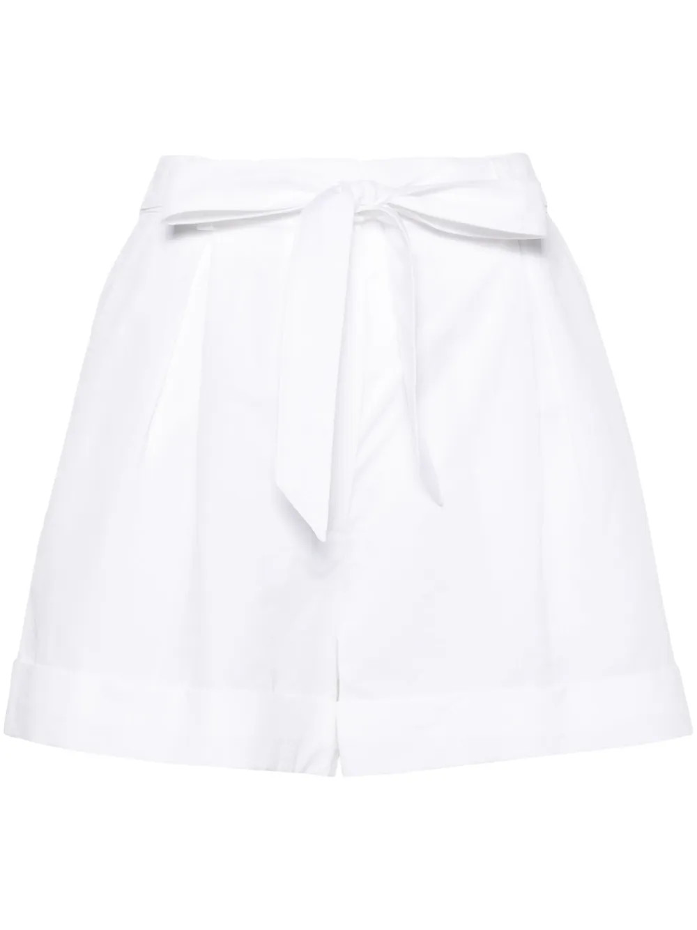 pleated turn-up shorts | Farfetch Global