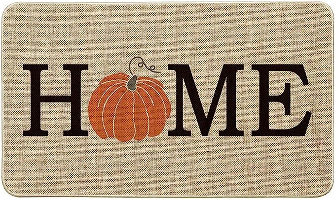 Artoid Mode Home Pumpkin Decorative Doormat, Seasonal Fall Harvest Vintage Thanksgiving Low-Profi... | Amazon (US)
