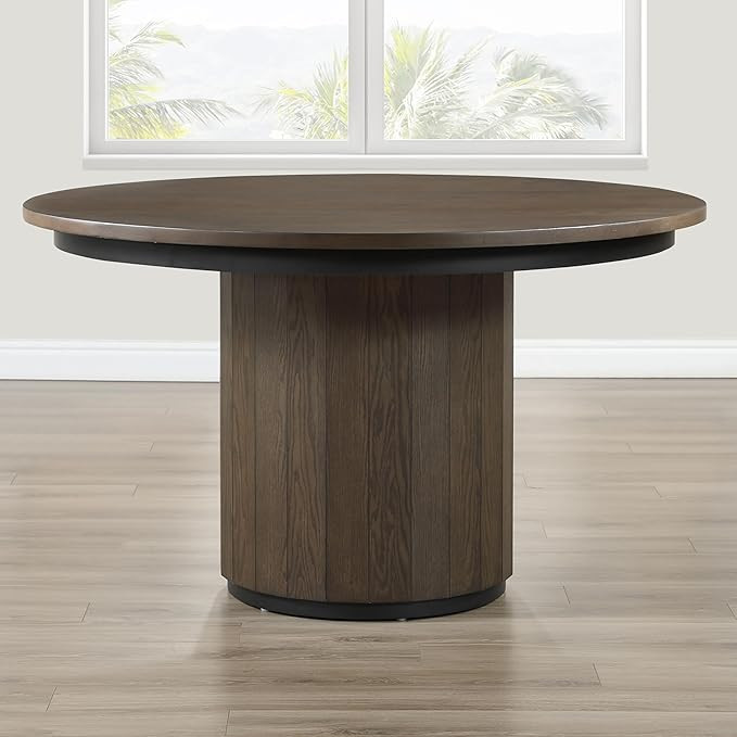 Steve Silver Furniture Burlington 52" Round Dining Table, Modern Dining Table for Kitchen or Dini... | Amazon (US)
