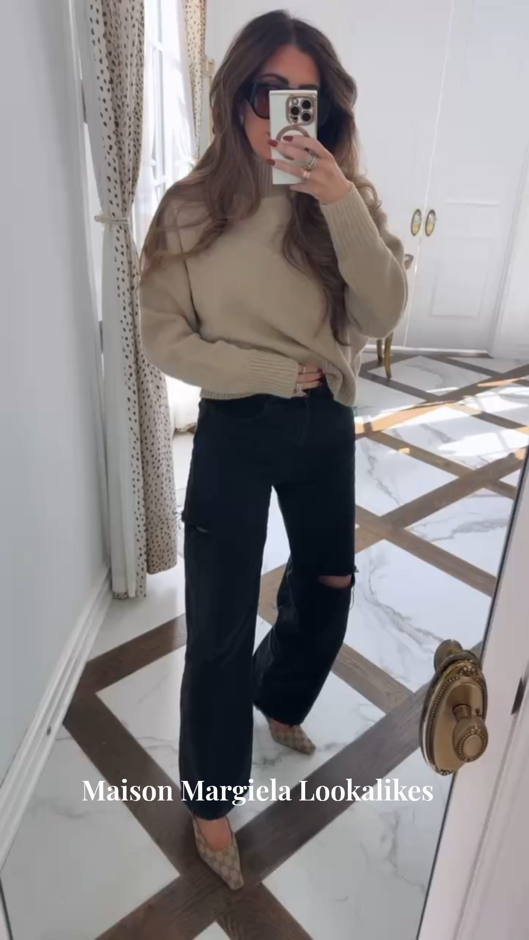 I found some adorable Maison Margiela lookalike jeans! 
I’m wearing size 25 in jeans and size small in sweater! 

Fall fashion, Fall outfits, Thanksgiving, Cyber Monday, Thanksgiving outfit, Family photo outfits, Emily Ann Gemma


#LTKdayinmylife #LTKHoliday #LTKootd