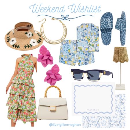 Weekend wishlist






Embroidered visor, summer dress, summer outfit, bamboo handle purse, stationary, blue and white, sunglasses, navy and white, Tory Burch, rattan, cordless lamp, small lamp, Italy pajamas, lemon pajamas, flip flops, pool slides, beach sandals, beach accessories, date night outfit, summer outfit, halter dress, floral dress, ruffle dress, pink earrings, Etsy, summer sales, Macys sales, 4th of July sales 

#LTKHome #LTKSaleAlert #LTKItBag
